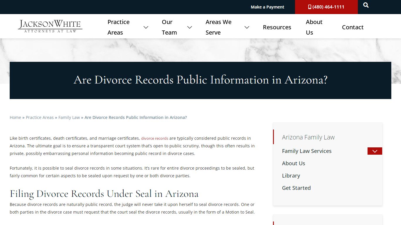 Are Divorce Records Available to the Public in Arizona?